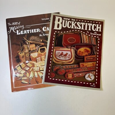 Art of Making 皮革保护壳,卷 1 & How to Buckstitch Stohlman 批量 2 件 — 第 1/4 张图片