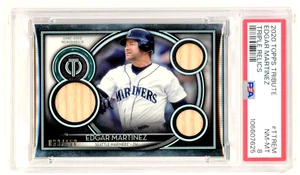 Edgar Martínez 2020 Topps Tribute #TTR-EM/150 PSA 8 casi nuevo-como nuevo triple reliquias - Imagen 1 de 6