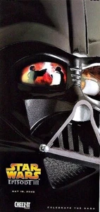 STAR WARS: EP III REVENGE OF THE SITH DARTH VADER POSTER Kellogg's Premium MIB - Picture 1 of 3