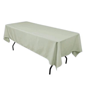 10pc 60x102 Rectangular Seamless Tablecloth For Wedding Restaurant Banquet Party - Picture 1 of 20