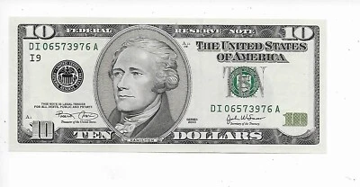 Very Scarce $10 2003 Covari/Snow Minneapolis DI06573976A GEM Crisp Uncirculated - Image 1 of 2
