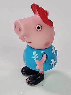 罕见小猪佩奇粉红色太阳镜 2.25 英寸高人偶 Jazwares 2003 Picnic 套装 — 第 1/4 张图片