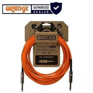 Orange Terror Stamp 20-Foot Speaker Cable Jack to Jack, Orange - Picture 1 of 2