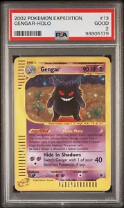 PSA 2 GOOD Gengar 13/165 Expedition Holo 2002 Pokemon - Bild 1 von 2