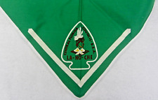 Vintage 1964 LA-NO-CHE Central Florida Boy Scouts BSA Camp NECKERCHIEF Green XUC