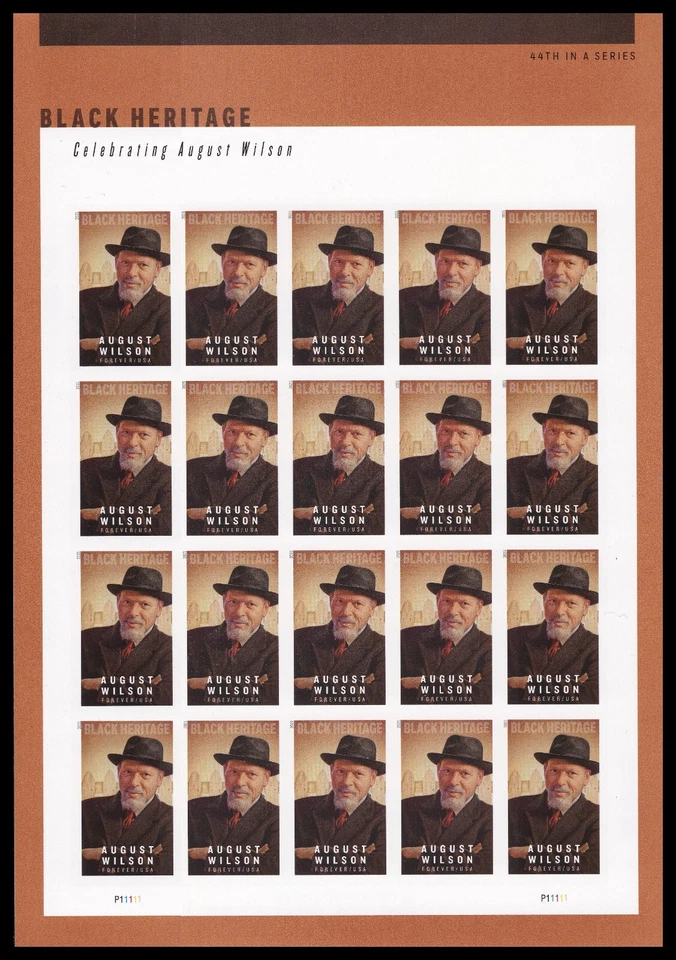 US 5555a Black Heritage August Wilson imperf NDC sheet MNH 2021 - Image 1 of 1