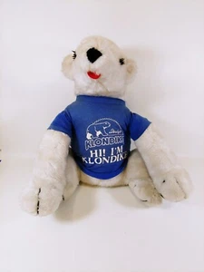 Anuncio de helado Ameritoy 1982 "¡Hola! Oso polar de felpa I'm Klondike 18" - Imagen 1 de 11