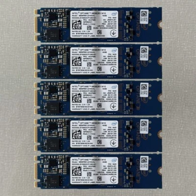5PC Intel Optane Memory M10 SSD M.2 2280 16GB MEMPEK1J016GA PCIe 3.0 Xpoint NVMe - Image 1 of 4