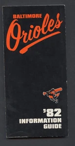 1982 BALTIMORE ORIOLES MEDIA GUIDE - Picture 1 of 1