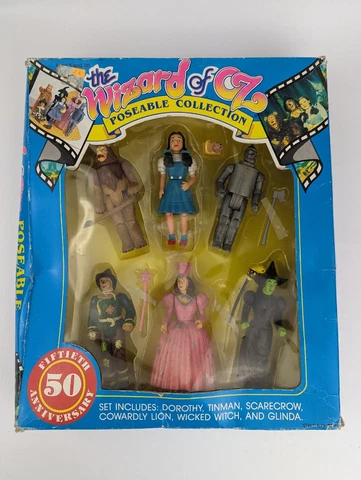 The Wizard of Oz Vintage 50th Anniversary 1989 Figure Poseable Collection w. Box Cover
