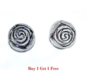 6pcs 20mm transparent acrylic black rose flower beads DIY Craft Jewellery Making - Picture 1 of 2