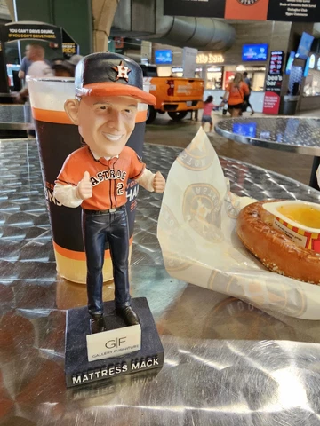 Houston Astros Mattress Mack Bobblehead SGA 7/7/23 New in BOX Cover