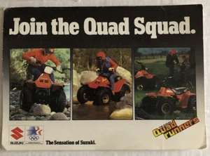 Unisciti alla squadra quad. Cartolina Suzuiki (A1) - Foto 1 di 2