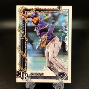 2025 Topps Holiday Junior Caminero #H3 Tampa Bay Rays - Picture 1 of 2
