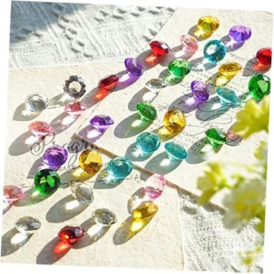  Jarrón 36 piezas de gemas de cristal con diamantes de vidrio artístico multicolor de 0,8"" 36 piezas multicolor Foto 1 de 4