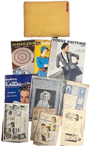 Lotto riviste maglieria vintage Vogue cataloghi cuciti all'uncinetto ricamati dal 1918 in poi - Foto 1 di 23