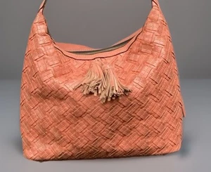 BEAUTIFUL-PATRICIA NASH CORAL BAG WITH 2 DECORATIVE TASSELS AND 2 SIDE POCKETS - Picture 1 of 9