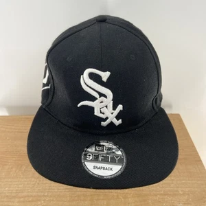 Cappello snapback New Era Chicago White Sox bianco e nero 9FIFTY - Nero - Foto 1 di 5