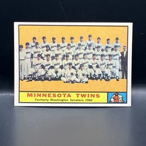 1961 Topps Baseball # 542 Minnesota Twins TC EX + High Number SP - Bild 1 von 4