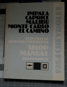 1984 Impala, Caprice, Malibu, Monte Carlo OEM Electrical Troubleshooting Manual! - Bild 1 von 6