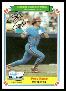 1983 Topps Drake's Big Hitters Pete Rose Philadelphia Phillies #24 - Picture 1 of 2
