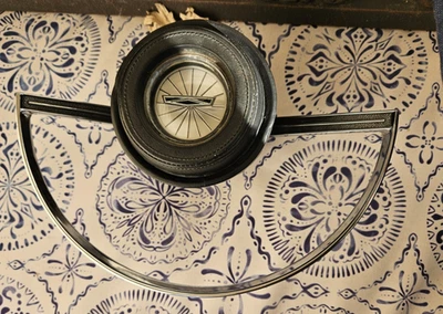 1967 Ford Galaxie Fairlane Horn Button Pad Assembly 500 XL LTD 67 BLACK C7AA - Image 1 of 4