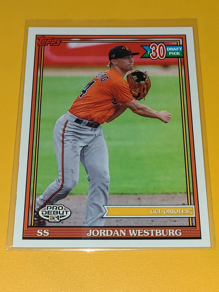 ORIOLES JORDAN WESTBURG 2021 TOPPS PRO DEBUT #PD-186 - Image 1 of 1