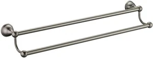 Glacier Bay 24 in. Double Towel Bar in Brushed Nickel - Picture 1 of 4