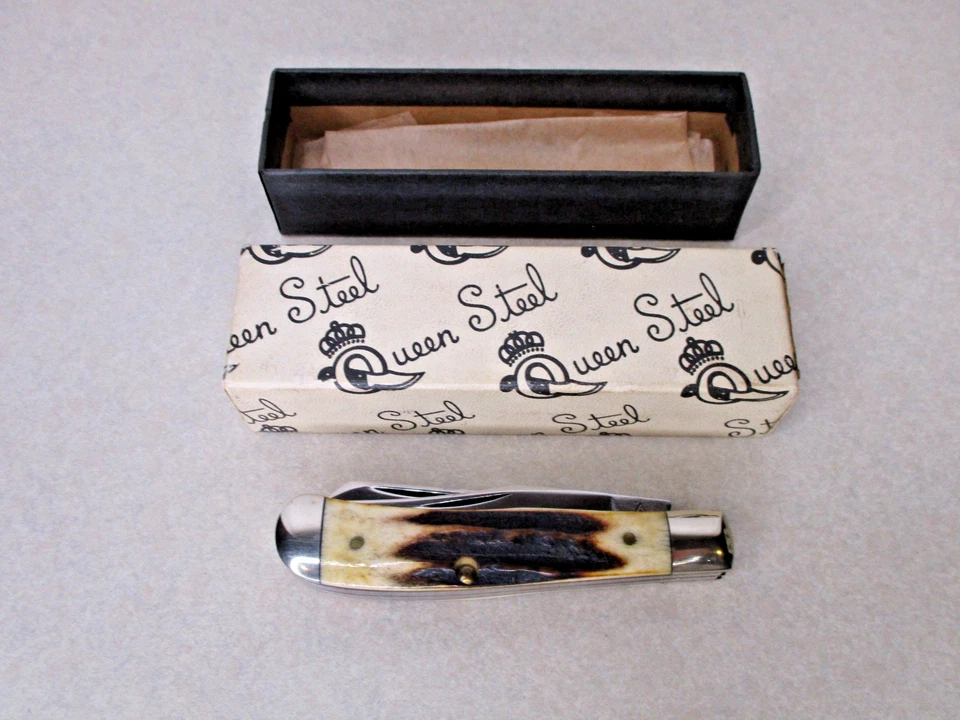 FACA RARA SCHATT & and Morgan EUA por RAINHA VEADO GENUÍNO C & W BOA - Imagem 1 de 4