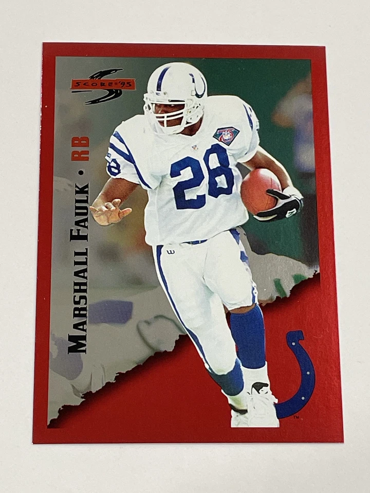 1995 Score Football Red Siege #4 - Marshall Faulk - Indianapolis Colts - Image 1 of 2