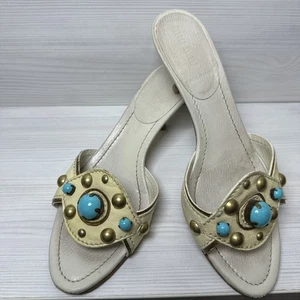 MIU MIU Mules a Cuero Talla 39 Italia - Imagen 1 de 11