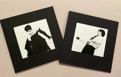 ROBERT LONGO Hombres en las ciudades conjunto de DOS imágenes, mate 12x12 en marco listo Foto 1 de 3