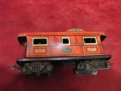 MARCO Y CARCASA DE CABOOSE MARX 556 CON ACOPLADORES UNIDIRECCIONALES 8 RUEDAS Foto 1 de 4