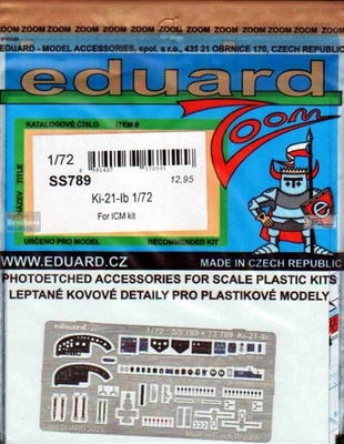 EDUSS789 1:72 Eduard Color Zoom PE - Ki-21-Ib Sally (ICM kit) - Image 1 of 2