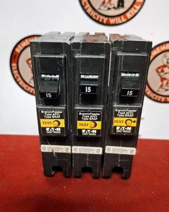 EATON BR115AF Single Pole 15A Arc-Fault Circuit Breaker SHIPS SAME DAY - Picture 1 of 2