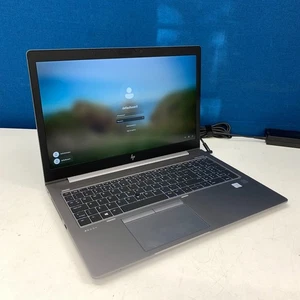 HP ZBook 15u G6,  i7-8565U, 256GB SSD 16GB RAM, Win 11,  *BATTERY+SCREEN ISSUE - Picture 1 of 11