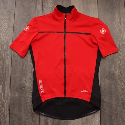 CAMISA DE CICLISMO CASTELLI ROSSOCORSA WINDSTOPPER CAMISETA ROJA CICLISMO PARA HOMBRE XL Foto 1 de 4