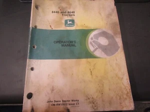 John Deere 8440 and 8640 Tractor Operator's Manual OM-RW15912 Issue C1 - Picture 1 of 3