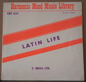HARMONIC MOOD MUSIC LIBRARY - LATIN LIFE C. BRULL LTD 10" LP 1970 CBG 633 UK - Picture 1 of 3