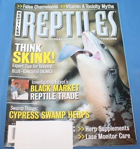 Reptiles Magazine November 2001, Think Skink! Vol 9 # 11 - Picture 1 of 1