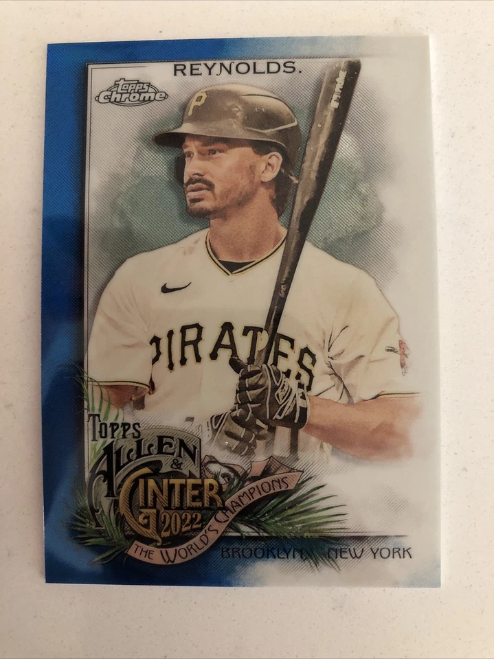 2022 Topps ALLEN & GINTER CHROME BRYAN REYNOLDS BLUE REFRACTOR /150 #217 - Image 1 of 2