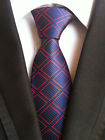 062KT cravate homme nouveauté plaid géométrique imperméable cravates de fête de mariage