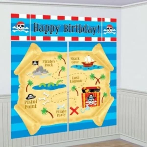 Pirate Backdrop Scene Setter Kids Boys Birthday Decorations Party Supplies - Picture 1 of 1