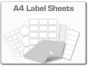 Premium High gloss Laser Labels | Glossy Stickers | Permanent Adhesive Labels - Picture 1 of 26