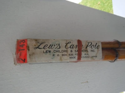 NOS Vintage LEW'S CANE POLE 14 FT 3PCS 2-143 SEALED LEW CHILDRE & SANDERS INC - Image 1 of 4