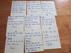 B.B. KING HANDWRITTEN 9 PAGES OF LYRICS WITH DIANE SCHUUR FROM 1994! NOT SIGNED