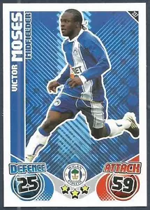 TOPPS MATCH ATTAX 2010-11- #337-WIGAN ATHLETIC-VICTOR MOSES - Picture 1 of 1