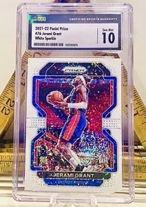 Blazer JERAMI GRANT/20 White Sparkle Prizm 2021-22 Portland CSG 10 💎como nuevo - Imagen 1 de 5