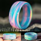 For Women Men Blue Acrylic Ring Chunky Ring Fashion Jewelry Colorful Ring