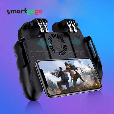 GCSUPERMARKET PUBG Cooling Fan Game Controller Mobile Phone Joystick for IOS Android BSG